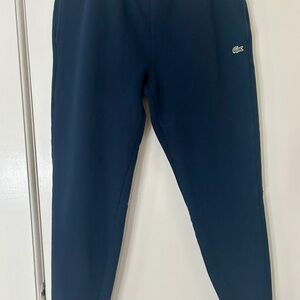 Lacoste Men's Sweatpants Dark Blue Tapered Leg Large